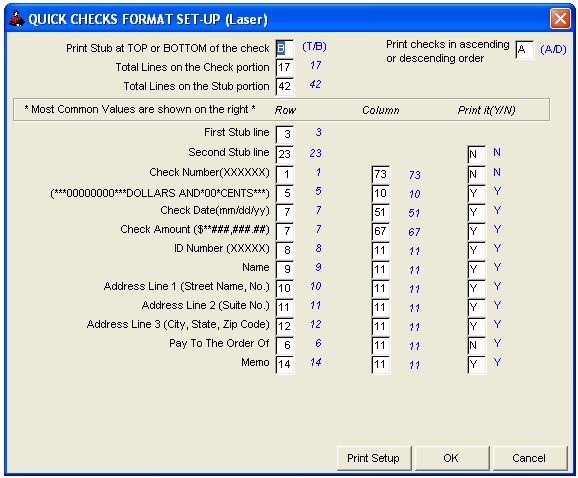 Double Stub Payroll Checks